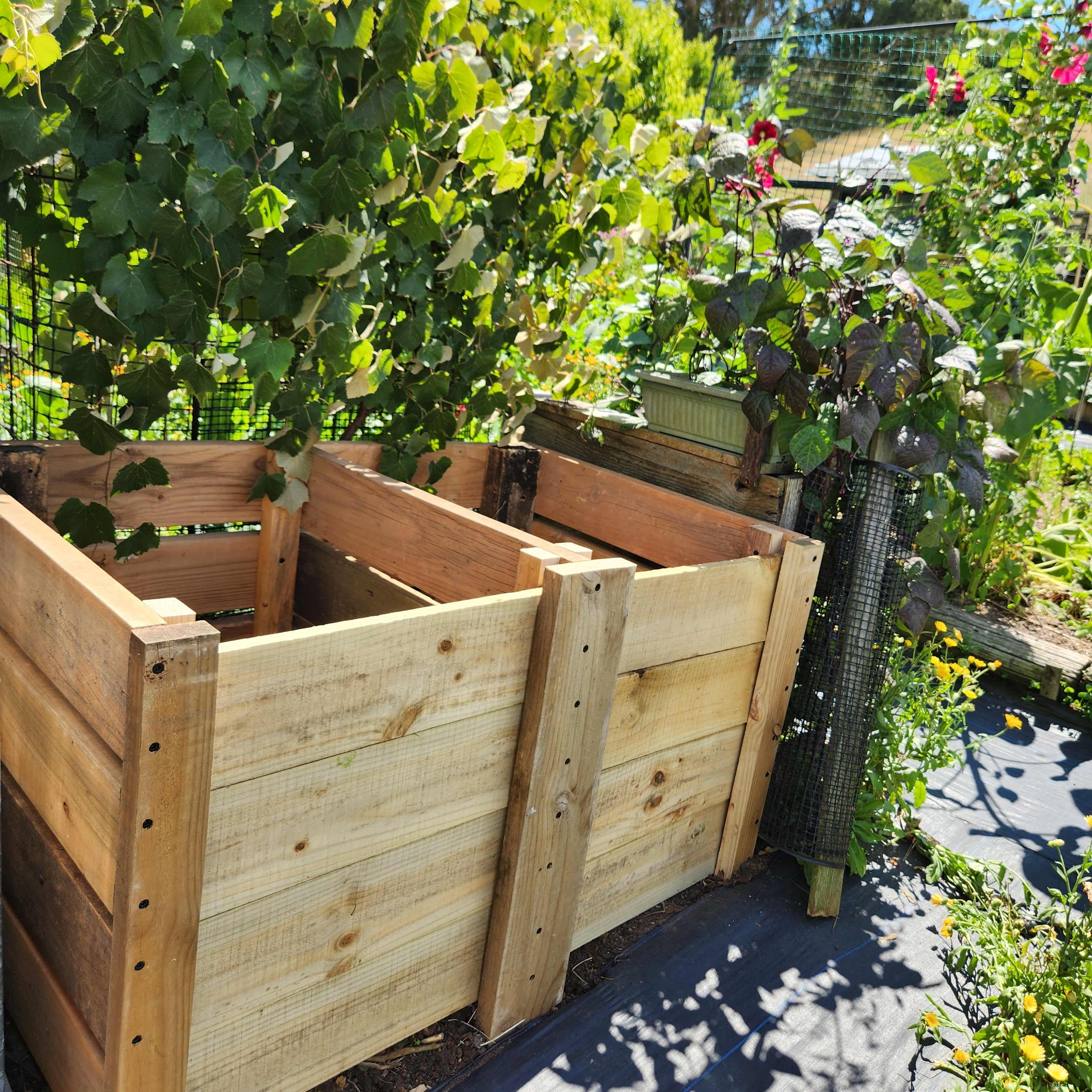 Compost station viewed from the side thumbnail